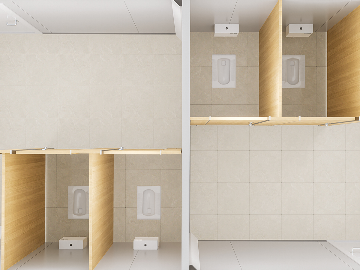 Baño Integrado Todo en Uno con Inodoro y Lavabo